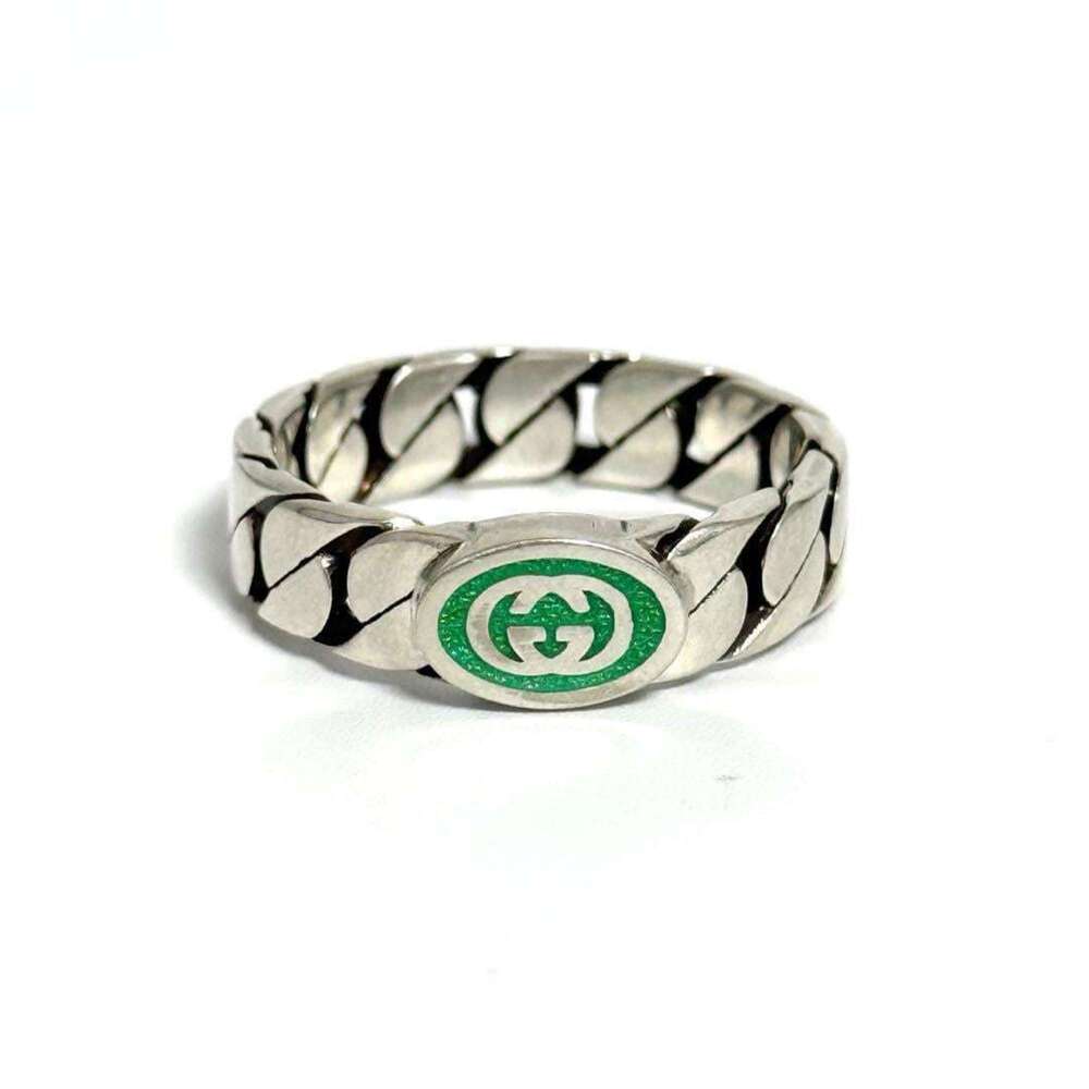 Gucci Men's Interlocking G Silver Ring - Picture 2 of 10